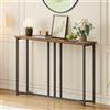 YITAHOME Tavolo Consolle, 100cm Consolle Ingresso, Piccolo Tavolo per Decorazioni, Tavolino Da Divano, Console, Corridoio, Soggiorno, Assemblaggio Semplice, Marrone Rustico
