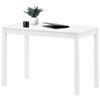 Hagge Home Tavolo Multifunzionale - Da Pranzo, Cucina, Soggiorno, Scrivania Computer/PC/Ufficio - Legno Massiccio, Gambe in Legno, 110 x 60 cm, Altezza 75, White