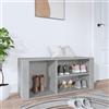 AJSEOYBS Scarpiera Esterno,Scarpiera Slimscarpiera Grigio Cemento 100x35x45 Cm In Legno Multistratoadatto Per Ingressi, Camere Da Letto, Balconi, Abitazioni, Corridoi