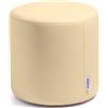 Avalon - Pouf Poggiapiedi Rigido CILINDRO Mamba Ignifugo Classe 1IM in Ecopelle Nautica, Puff Poggiapiedi, Seduta da Interno ed Esterno, Professionale Comodo Impermeabile, Made in IT(45cm-Paglino)
