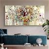 ZYHFBHFBH Arte della Parete su Tela Albero della Vita in Stile scandinavo Poster e Stampe Astratti Gustav Klimt Famosa Decorazione per Immagini di Stampa 70x150 cm Senza Cornice