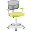 LIFEZEAL Sedia Scrivania Bambini, Sedia Girevole, Altezza Regolabile e Ergonomico,per Bambini, da Cameretta, con Braccioli, Schienale e Sediolina Imbottita, per Bimbo 3 Anni+, Max150kg, Verde