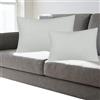 SWJ-swjssb Fodere per Cuscini Personalizzabili in Velluto a Coste Elasticizzato | Set di 2 Federa Cuscino con Cerniera Invisibile, Lavabili | Copricuscino Decorative per Divano(Bianco,60x90 cm)