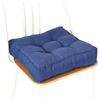 ZZDZW Cuscini Sedie Cucina, Cuscino per Sedia Ufficio, Cuscini Quadrati per Sedie Antiscivolo da Pranzo, Cuscinisedie Sgabelli, per Giardino Interni Casa Sfoderabili(Sapphire Blue,45x45 cm)