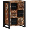Nqyjm Mobile portaoggetti con 6 cassetti credenza 50 x 35 x 70 cm in legno massiccio di recupero, armadio laterale per sala da pranzo per cucina, soggiorno, camera da letto