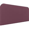 DHOME Testiera Letto Imbottita Liscia Curva in Similpelle Altezza 70cm da Parete Testiere Acustiche Fonoassorbenti per Camera da Letto (Vino Rosso, 160cm)