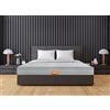 Marcapiuma Materasso Francese Waterfoam 140x200 h 17 cm YOU&ME Materasso DUE IN UNO H2/H3 Medio/Rigido Ortopedico effetto Relax Rivestimento KLIMA Sfoderabile Antiacaro Traspirante 100% Made in Italy