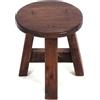DESIGN DELIGHTS Design Delight, Bern, sgabello in legno di mogano massiccio, 23 x 20 x 20 cm (A x L x P), stile rustico