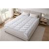 Masters House Biancheria per la Casa Topper Materasso Trapuntato Massaggiante 300gr con Fasce Elastiche 360° - Coprimaterasso Design Onde Ergonomiche - Anallergico Certificato Made in Italy Comfort (MATRIMONIALE)
