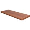 Decor Space Mensola da muro sospesa in legno con bordo arrotondato fissaggio con tasselli a scomparsa (Ciliegio, 120 x 25 x 2.5 cm)