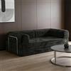 Poxvythb Divano Letto Trasformabile,Futon in Velluto A Coste Trasformabile,Comodo per Camera da E Soggiorno, Divano Pieghevole con Struttura Fissa 100cm