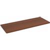 Decor Space Mensola da muro sospesa in legno con bordo squadrato (Noce, 80 x 40 x 1.8 cm)