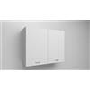Alfredo Calandrelli PENSILE SCOLAPIATTI H 72x L 90x P 33 COMPLETO DI SCOLAPIATTI IN ACCIAIO INOX. SPEDIZIONE IN KIT (BIANCO)