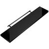 Casaria Mensola da Parete Legno 70cm Supporto 50-110cm Pensile 15kg Cucina Libreria Nero Lucido