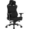 Ultradesk Throne, Sedia da Ufficio, Poltrona da Ufficio, Supporto Lombare, 2 Cuscini in Schiuma Memory, Sedia Girevole, Braccioli, Regolazione dell'Altezza, Ruote Bloccabili, Telaio in Metallo, Nero
