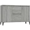 vidaXL Credenza Grigio Sonoma 102x35x70 cm in Legno Multistrato