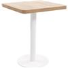 vidaXL tavolo Bistrot Tavolino da Bar Alto da Pub Tavolinetto Cucina Tavolo da Pranzo Marrone Chiaro 60x60 cm in MDF
