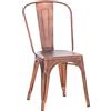 CLP Sedia impilabile in metallo con schienale Benedikt, sedia da bistrot per cucina e gastronomia, di design, robusta, portata 200 kg Colore:rame