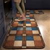 Hixingo Tappeto Cucina in Diatomite, Passatoia Cucina Antiscivolo Lavabile Tappeti da Cucina, Modelli Piastrelle Tappeto da Cucina Tappeto da Bagno Tappetino per Doccia (40x180cm,Marrone)