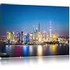 Pixxprint InstyleArt Skyline di Shanghai Stampa su Tela 120x80 cm Artistica murale