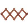 Valdomo 142/12 Appendiabiti a Muro, Legno, Noce, 38x6x24 cm