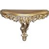 LIGUORO SHOP Mensola In Stile Barocco Veneziano Console Finto Vintage Shabby Chic cm 21 x 31 x 11,5 (Oro/Argento)