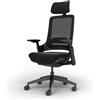 Ergotopia NextBack Pro - Sedia da ufficio ergonomica fino a 150 kg - Sedia da scrivania ergonomica con poggiatesta, 100% regolabile individualmente, sedia da gioco Office Chair