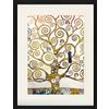 1art1 Gustav Klimt Poster L'Albero della Vita (Dettaglio) Quadro in Cornice con Pregiato Passepartout | Immagini A Parete | in Una Cornice 80x60 cm