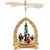 Brubaker Piramide Natalizia in Legno - Figure Dipinte a Mano -1 Piano - Altezza 30 cm - Albero di Natale con Scena Invernale