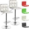Beltom® 2 SGABELLI da Bar E Cucina con PENISOLA Regolabili in Altezza Sedia Girevole per PIZZERIE Pub RISTORANTI Hotel Soggiorno Ufficio - Modello Royal - X2-Argento