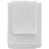 Inbagno Set Asciugamani Bagno Bianco per Viso e ospite, 55x100 cm e 40x60 cm in Cotone Puro, Spring