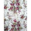 Russo Tessuti Tessuto Cotone Arredo Sanderson Bouquet Floreale Fiori 270x280cm-Bordeaux