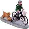 Magie di Natale Divertimento sulla Bici, Personaggi per Villaggio di Natale in Poliresina