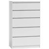 Shumee - Cassettiera Malwa M5 con 5 cassetti, 40 x 70 x 112 cm