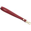 QUARKZMAN Cinturino da Polso in Pelle, 190mm Tracolla Sostitutivo per Borsa Pochette a Mano Cordino Ricambio Laccio per Borsellino Portachiavi Borsa Fai da Te (Rosa Rossa, Oro)