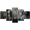 XSHUHANP Stampe Quadri Tela Dipinto HD Impronte Sull'Arredamento 5 Pezzi di Muro del Salotto di Arte Grafica retrò Manifesto Creativo Immagini Indiani Modulare
