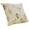 Loberon Cabinda Copricuscino - Cotone Tessuto a Mano - Motivo di Fiori di Campo, Multicolore/Crema