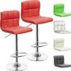 Beltom® 2 SGABELLI da Bar E Cucina con PENISOLA Regolabili in Altezza Sedia Girevole per PIZZERIE Pub RISTORANTI Hotel Soggiorno Ufficio - Modello Royal - X2-Rosso