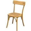 Biscottini Sedia Cucina Vintage legno di frassino L48xPR55xH88 - Sedia sala da pranzo shabby - Sedie sala da pranzo e cucina