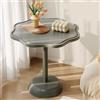 RUYICZB Tavolino in Stile Francese, Tavolino A Forma Di Nuvola Piccolo, Tavolino Rotondo Moderno, Tavolini Decorativi Per Piccoli Spazi, Soggiorno, Camera Da Letto, Patio,Cylindrical gray