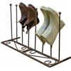 Loberon Patterson Portascarpe - Ferro con Finitura Anticata - Stile Francese, Marrone Antico