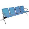 Notek Srl Panca per sala d'attesa COLORE BLU, sedute ufficio, panche in acciaio per studio professionale e sala d'aspetto (4_posti)