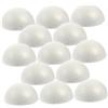 FONDOTIN 30 Pezzi Mezza Sfera in Polistirolo Bianco Palline Schiuma per Decorazioni Fai da Te per Natale e Feste Palline Artigianali da Modellare per Addobbi Creativi