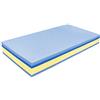 Baldiflex Emporio Materasso Una Piazza e Mezza Plus Top 4 Strati Alto 25 cm, Rivestimento Sfoderabile Maxicool, Memory, Cus. Saponetta incl, 120x190x25cm