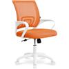 SAMIRA Sedia da ufficio ergonomica girevole - Happy (Arancione)