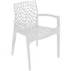GBSHOP Sedia Poltrona Traforata Moderna da Interni/Esterni con braccioli (Ordine Minimo 2 Pezzi)