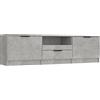 vidaXL Mobile per TV Grigio Cemento 140x35x40cm Legno Multistrato