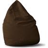 Lumaland Poltrona Sacco Luxury Puff Pouf Cuscino Comfortline 120L Riempimento Innovativo Colore Marrone