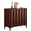 GUAWJRZDP Credenza, Credenza Cucina con Credenzas Scanalata, Mobile Cucina con Cassetti, Ripiano Regolabile, Mobili Bar In Stile Rustico, Tavolo Consolle Per mobile(Walnut,L100cm/39.3'')