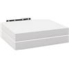 WOLTU Mensola da Parete, Mensola da Muro, Mensola in Legno MDF, Bianca, set di 2, per Cucina, Bagno, Soggiorno, ecc RG9365ws-2